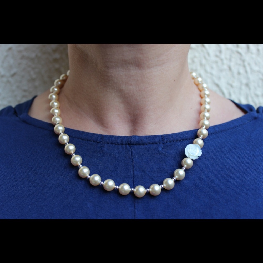 NWT stunning necklace  gold plated 10 thousands - Picture 5 of 6